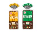 Kohberg brød: Viking og Herkules rugbrød, begge uden stråforkortere.