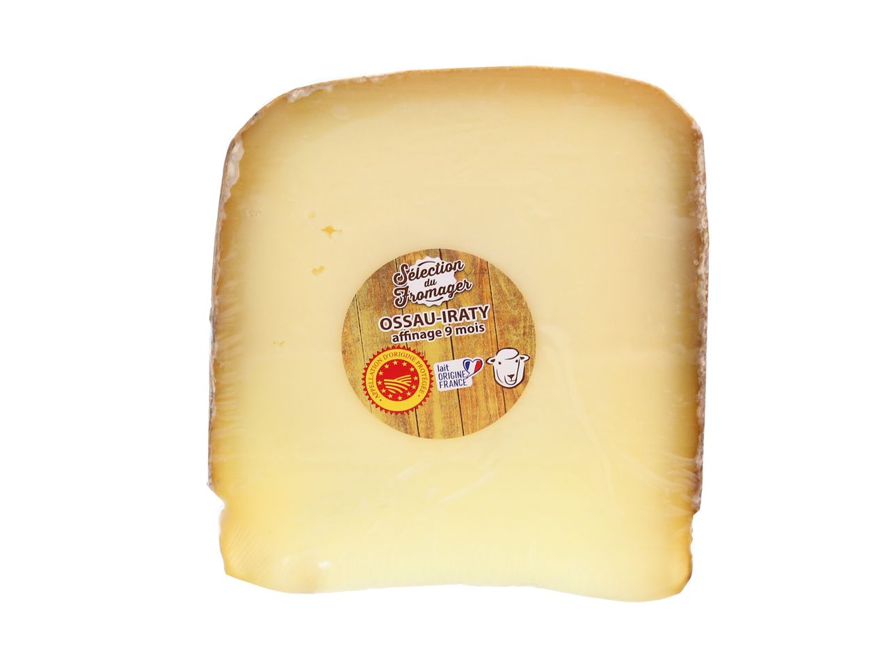 Fromage Ossau-Iraty, affiné 9 mois.