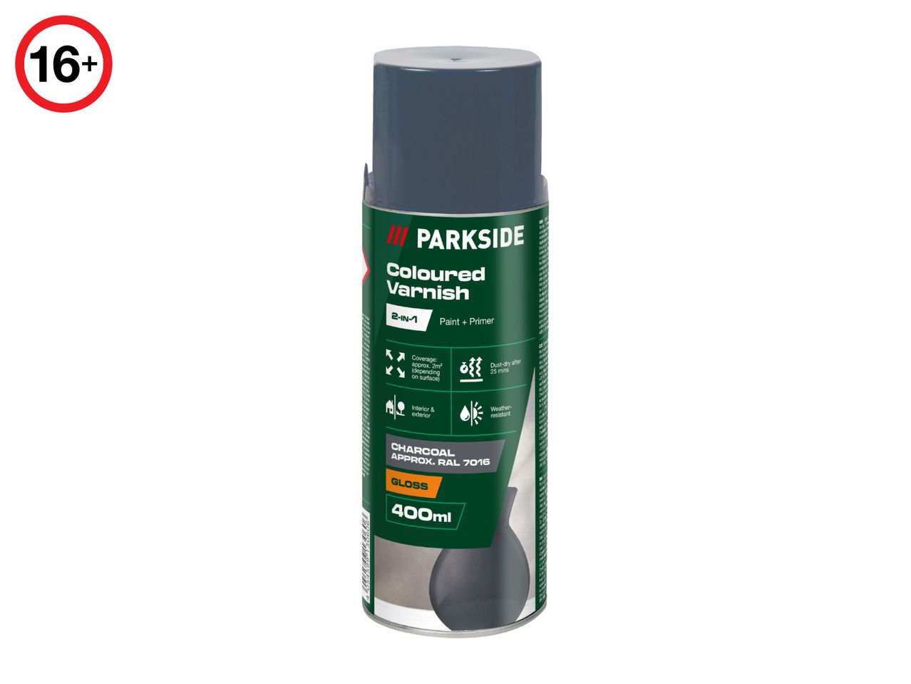 Parkside 400ml Charcoal Coloured Varnish