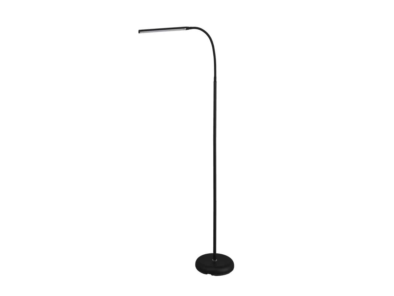LIVARNO candeeiro de pé LED com braço flexível, preto