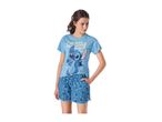 Girl in blue pyjamas with a cartoon alien print and text 'I'm not a morning alien'