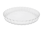 Runde Glas-Tarteform mit gewelltem Rand