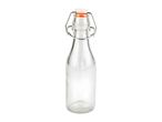 Empty glass bottle with a swing top lid
