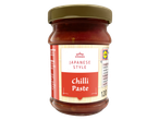Vitasia Japanse stijl chilipasta in een glazen pot, met een rood etiket.