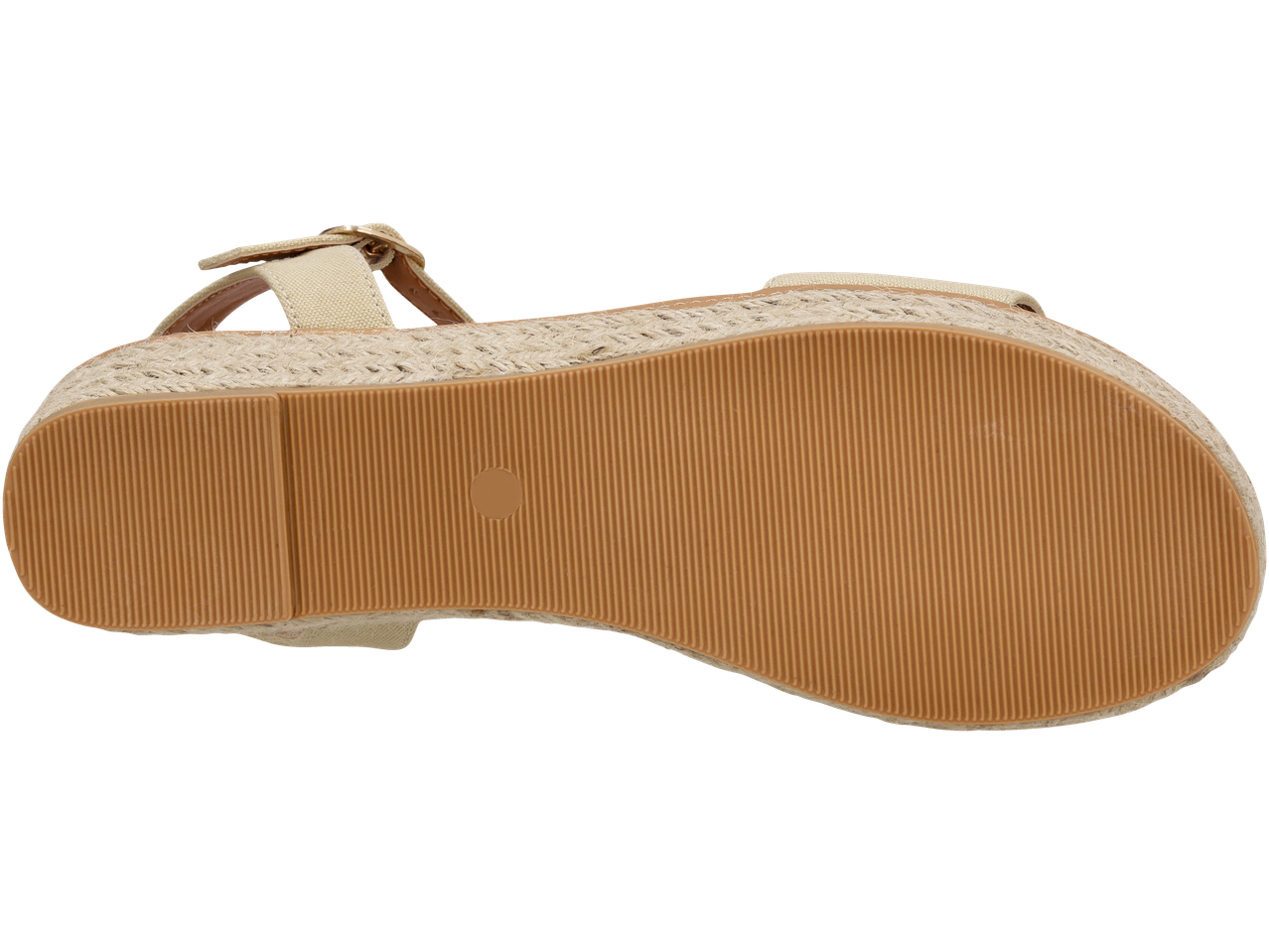 Talpă de sandală cu platformă ESMARA cu textură striată și detalii espadrilă