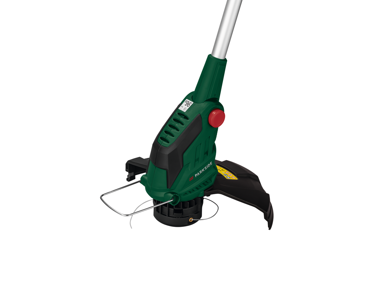 Parkside trimmeris: zāles pļaušanai paredzēts instruments.