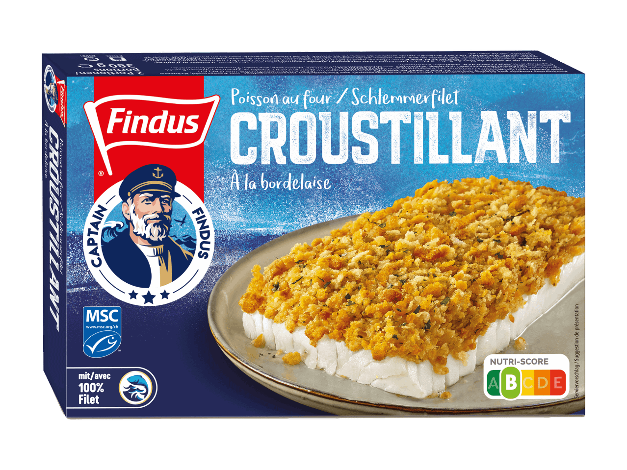 Findus Knuspriges Schlemmerfilet Bordelaise, 380g, Nutri-Score A.