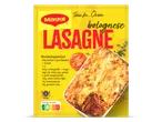 Maggi Oven Bolognese Lasagne mix met boodschappenlijst en Nutri-Score A.