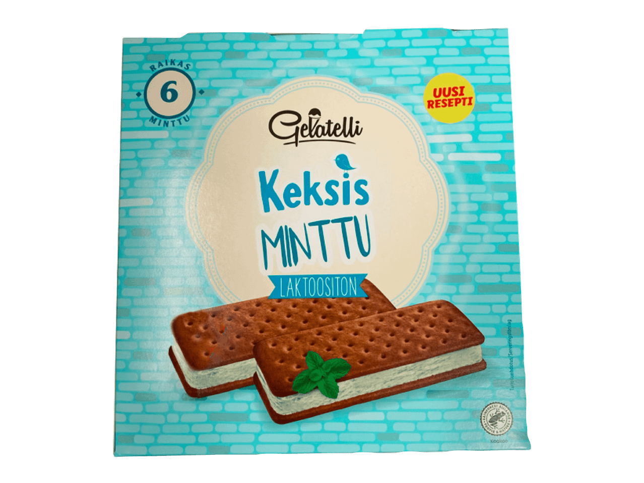 Gelatelli minttu-jäätelövoileivät.
