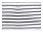 Striped grey and white cotton placemat