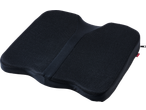 Black Ultimate Speed seat pad with mesh fabric and red brand tag.