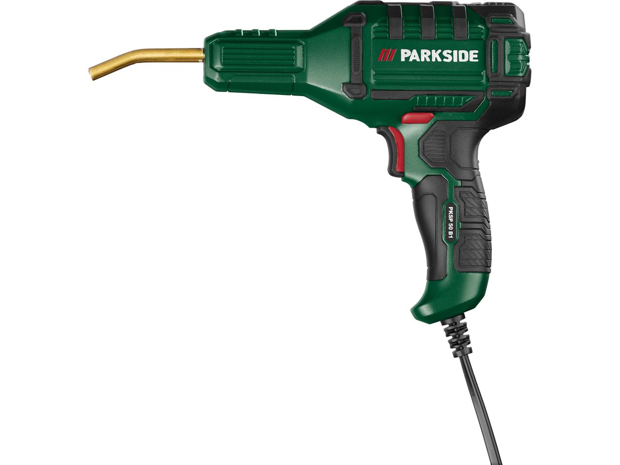 A green and black PARKSIDE® Plastic Welding Gun