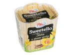 Dva lončka Pilos Sweetello skute z okusom vanilije, eden v drugem.