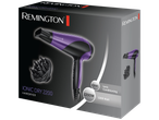 Secador de cabelo Remington Ionic Dry 2200, roxo, com difusor e 2200W.