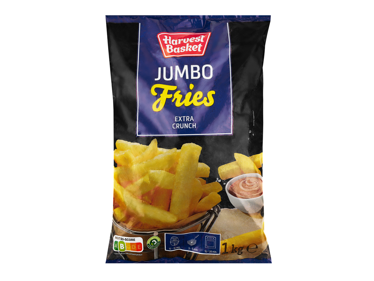 Harvest Basket Jumbo bulvytės, ypač traškios, 1 kg maišelis