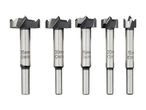 Five OWIM Forstner drill bits in sizes 15mm, 20mm, 25mm, 30mm, and 35mm.