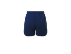 Shorts esportivos azul-marinho.