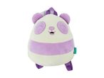 A cute purple and white panda plush backpack.