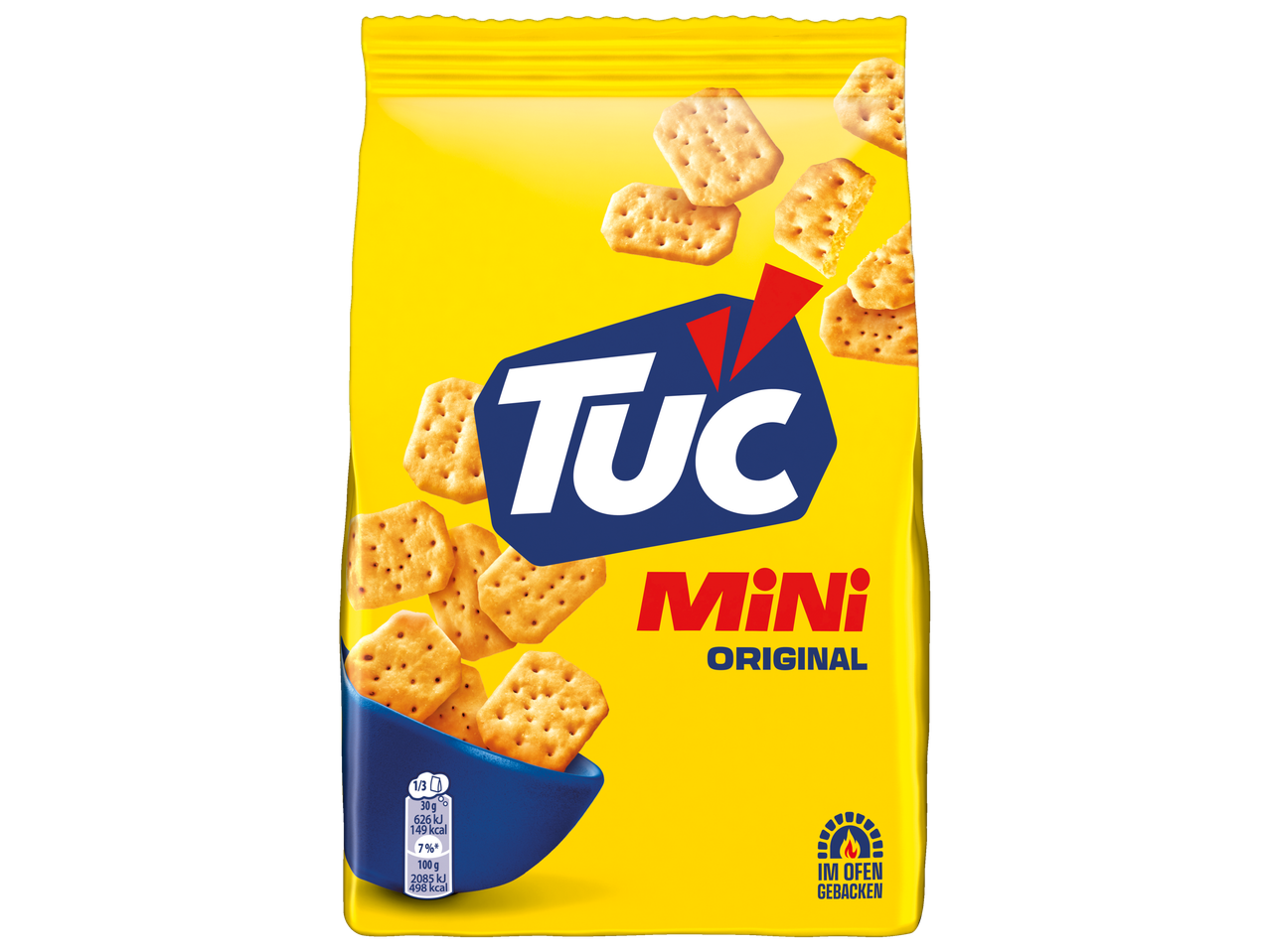 Eine Tüte Tuc Mini Original Cracker.