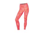 Women's patterned sports leggings in shades of orange and pink