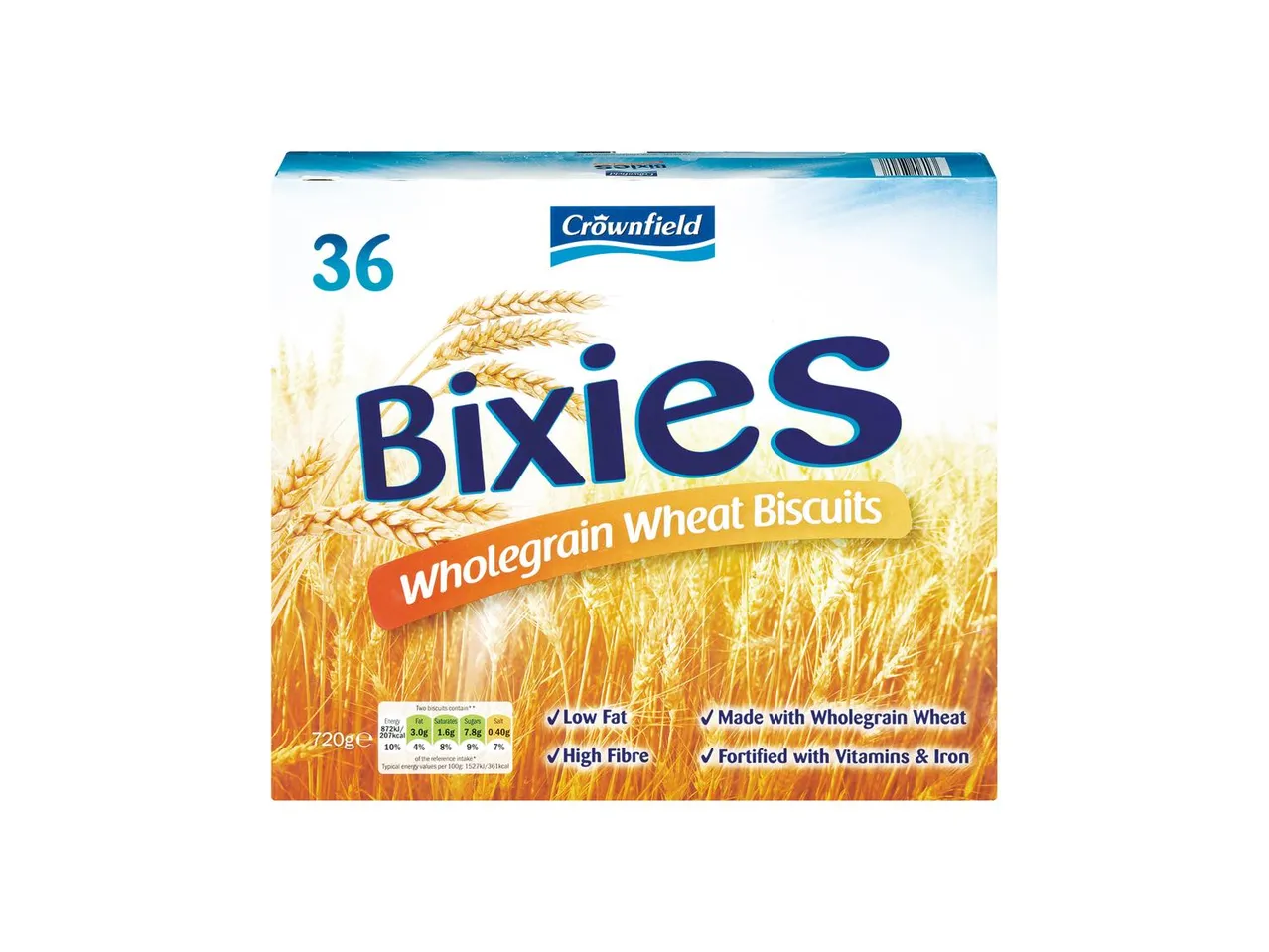 Go to full screen view: Crownfield Wheat Biscuits 36 Pack - Image 1