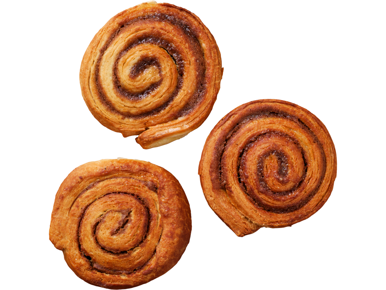 Kolm värsket kaneelirulli, ülevaade.