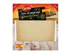 Spanish Hard Cheese wedge, matured for at least 6 months, 220g, with a Spanish street scene.