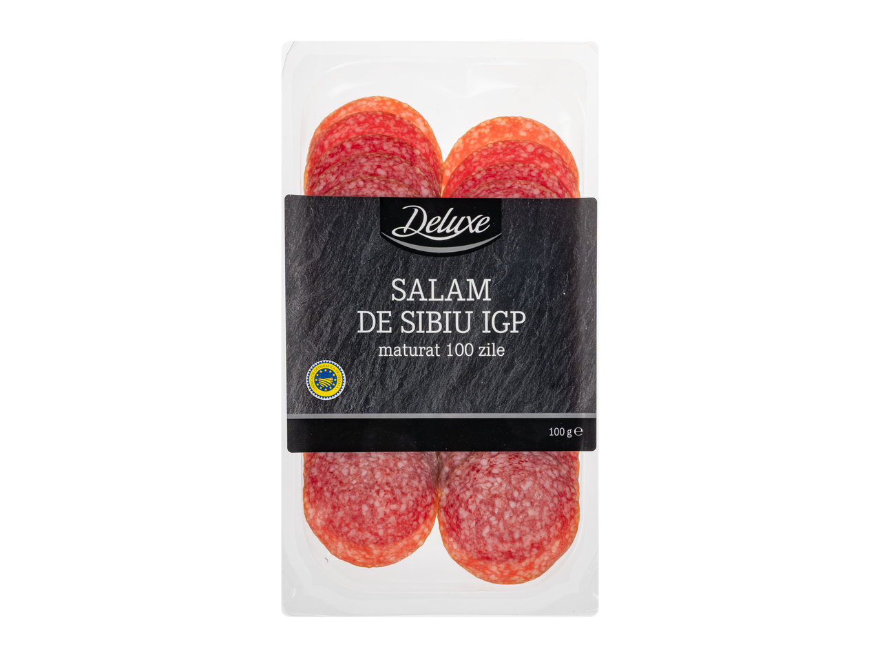 DELUXE Salam de Sibiu, 100g, feliat, maturat 100 de zile