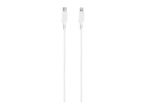 White USB-C to Lightning charging cable with textured grips.
