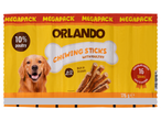 Orlando MegaPack Rágó pálcikák baromfival: 16 egyenként csomagolt pálcika, 10% baromfi, magas fehérjetartalom.