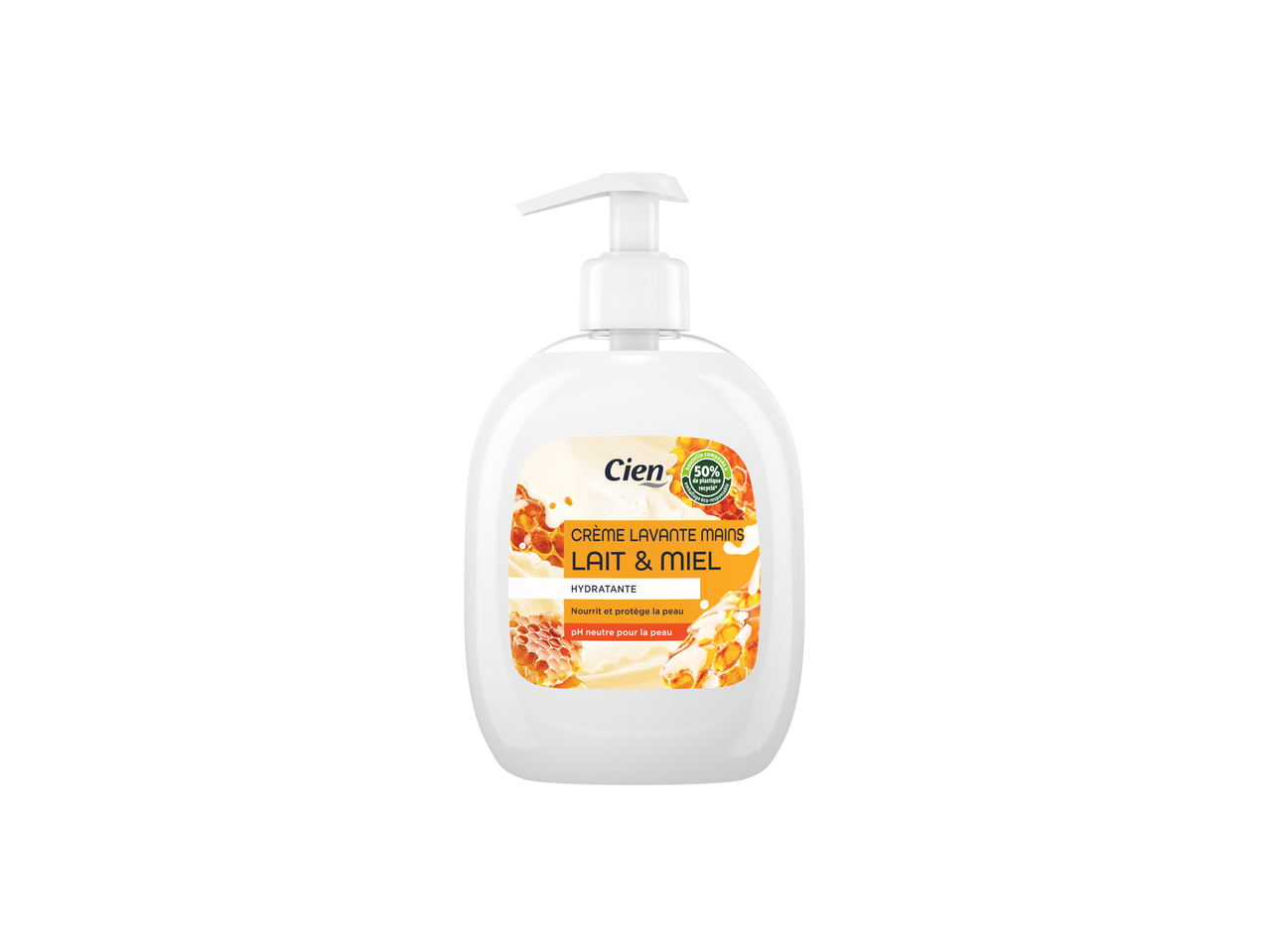 Cien gel lavant mains, lait et miel.