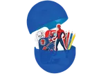 Spider-Man iznenađenje jaje sa olovkama i nalepnicama.
