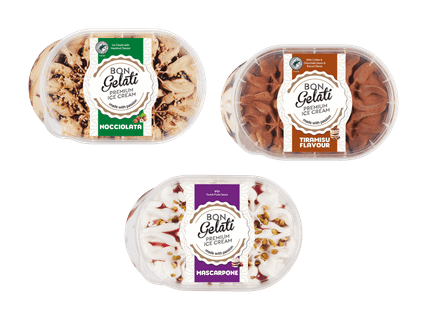 BON GELATI Eis gestrudelt