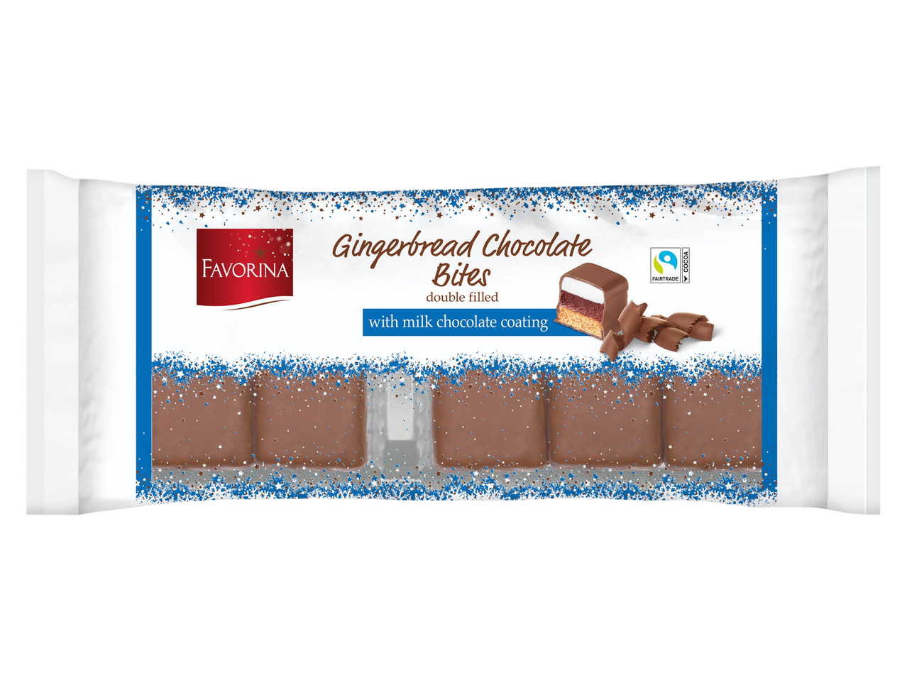 Dolcetti con doppio ripieno e copertura di cioccolato al latte