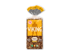 Viking rugbrød med 8,9% fibre og 59% fuldkorn, bagt i Danmark.