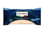 Provolone Dolce cheese in blue and white packaging, 300g.
