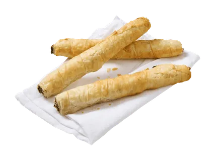 Börek stick with spinach and cheese