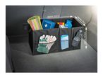 Black car boot organiser with dimensions: approx. 65.5 x 33 x 33.5cm.