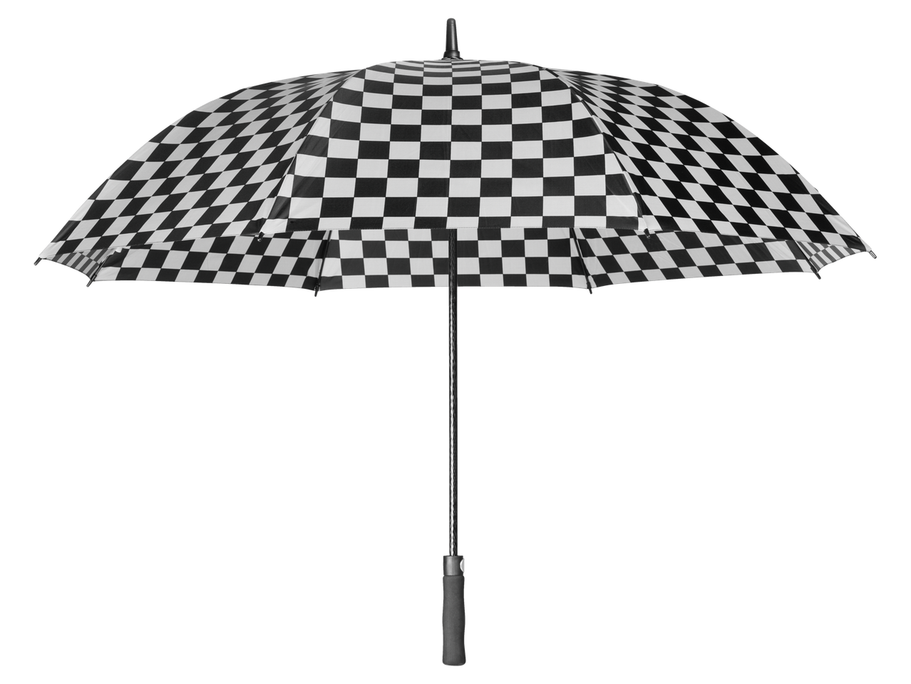 esmara® XL paraplu met een zwart-wit geblokt patroon.