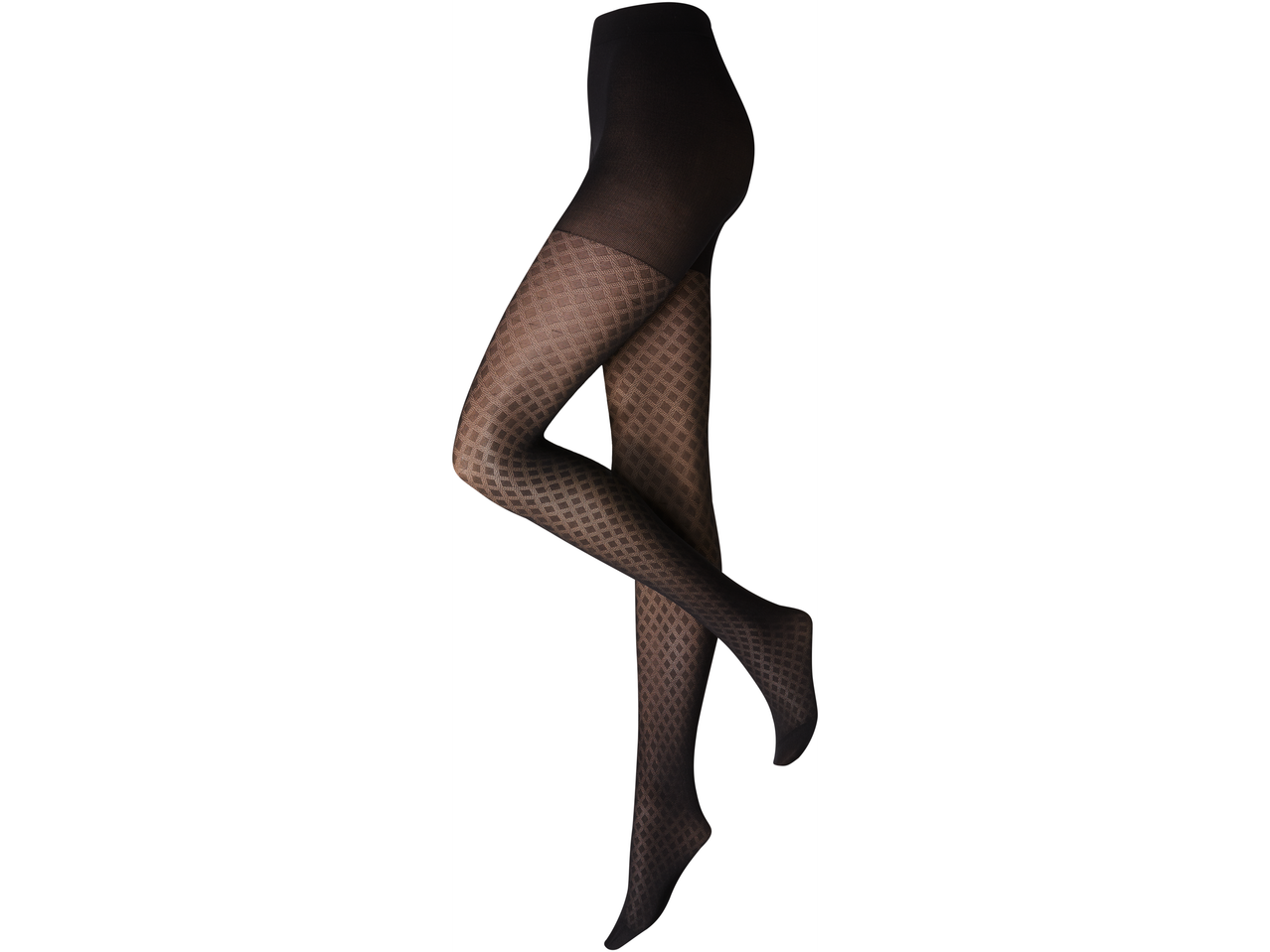 Melnas Esmara termo zeķubikses ar rombveida rakstu, 70 DEN.