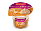 Grand Dessert dubbele toffee met slagroom en karamelblokjes in een beker