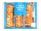 Chef Select 9 snack sausage rolls with British pork.