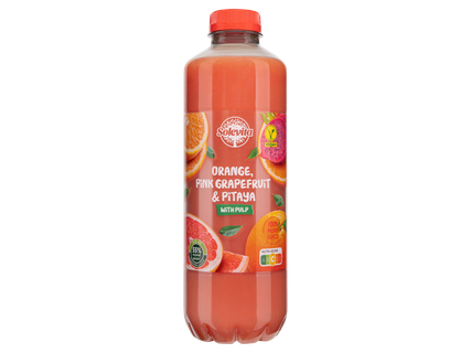 Narancs-grapefruit-sárkánygyümölcs gyümölcslé (Lidl Plus)