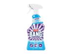 A bottle of Cillit Bang cleaning spray.