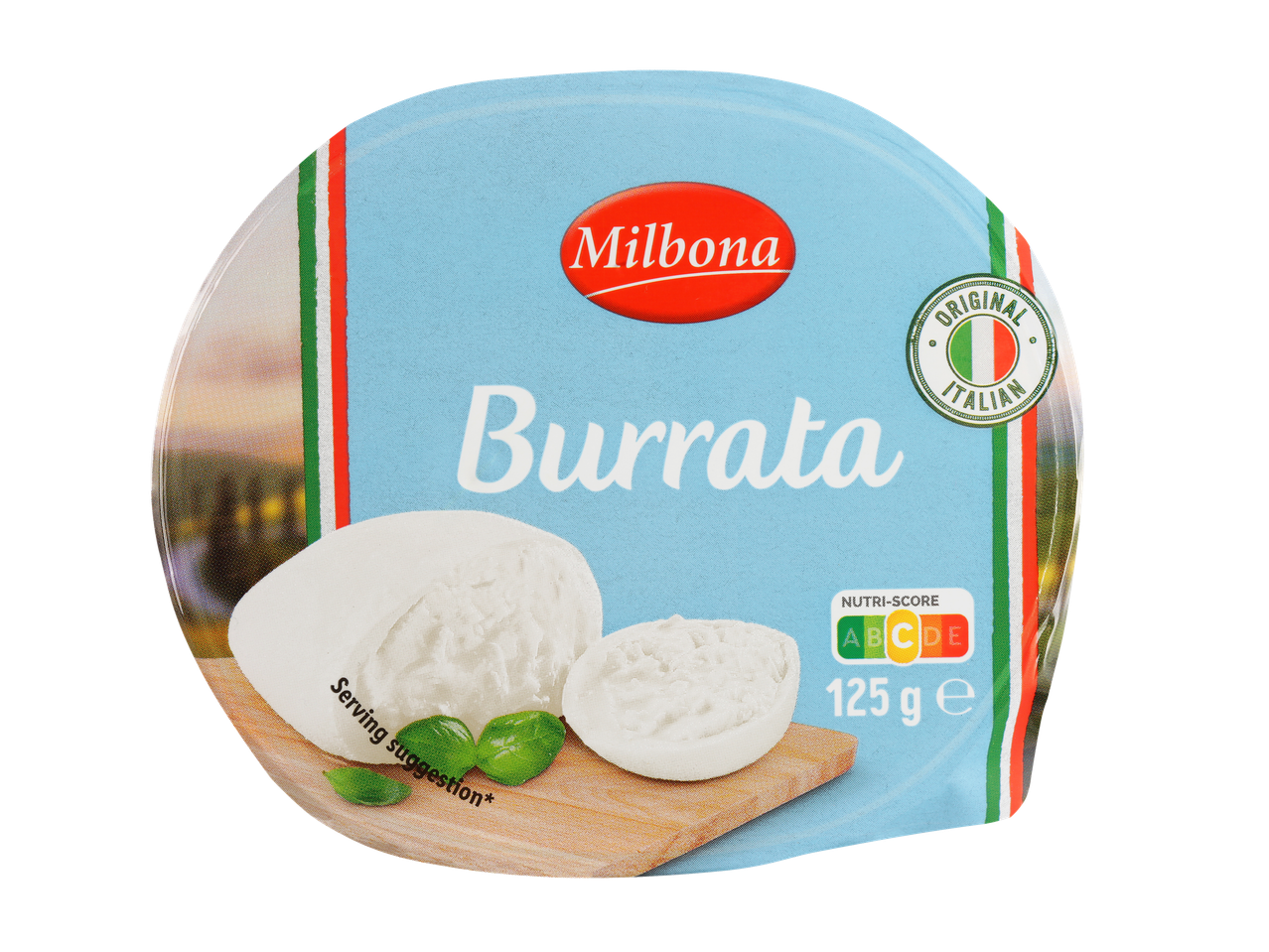 Milbona Burrata sir, originalni italijanski.