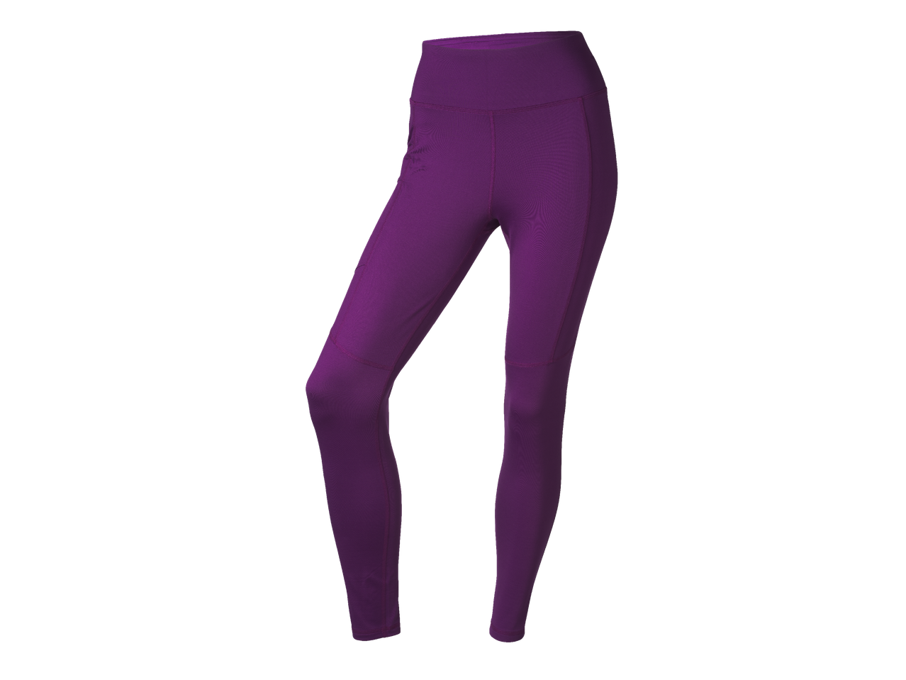 Дамски лилави спортни клинове с висока талия