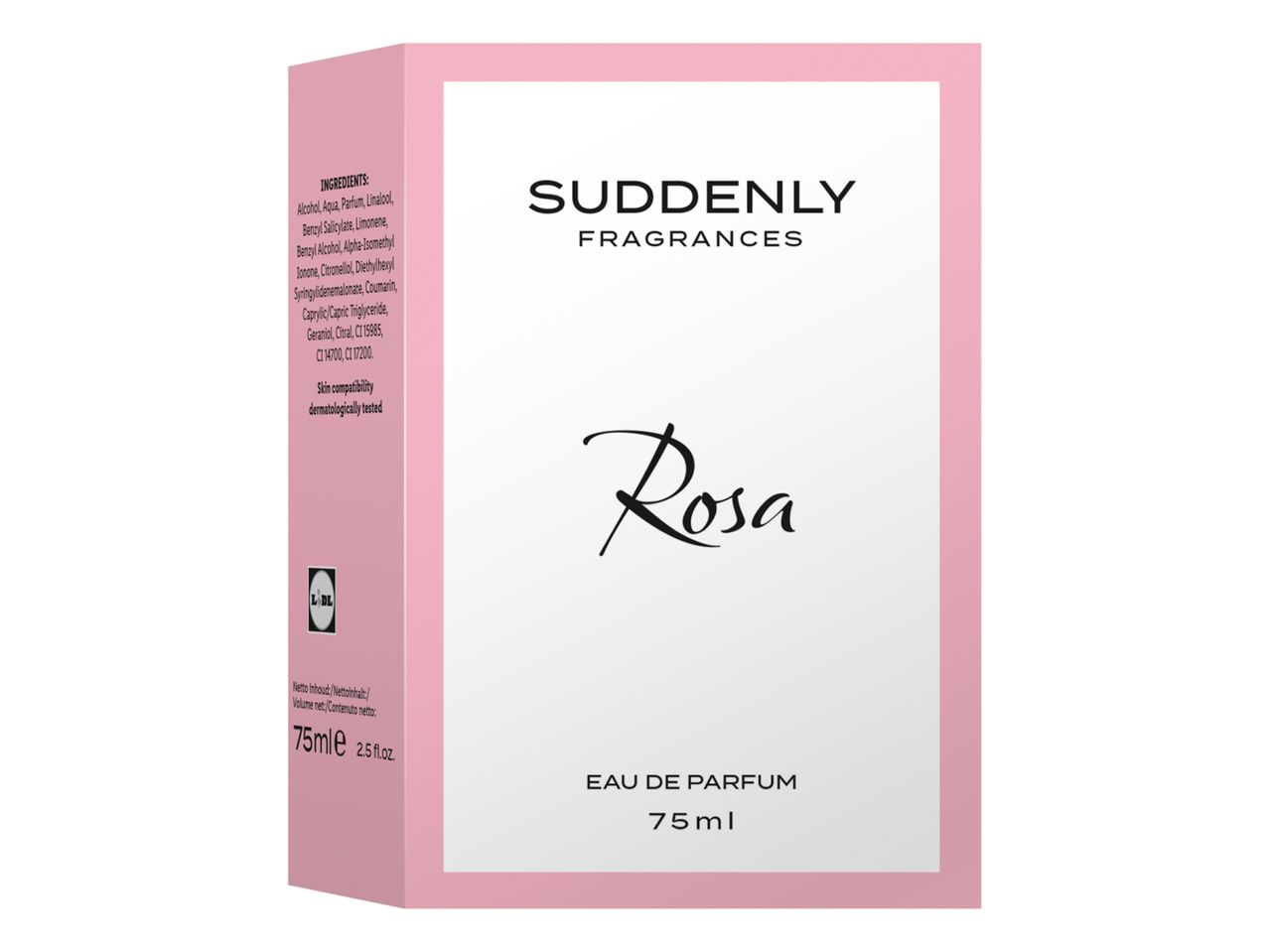 Suddenly Fragrances Rosa Eau de Parfum, 75 ml.