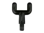 Black U-shaped massage gun attachment