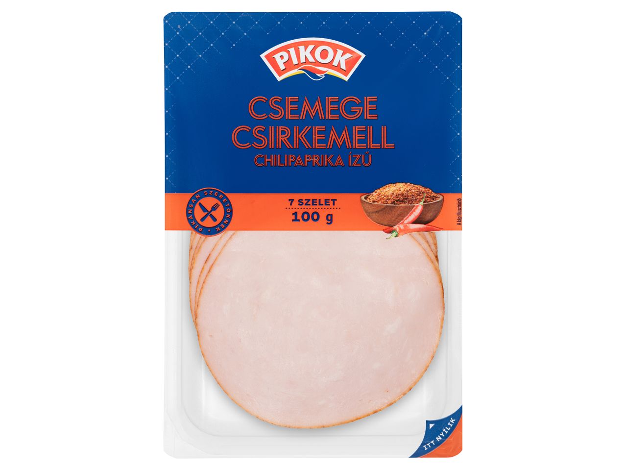 Pikok csilipaprikás csirkemell szeletek.