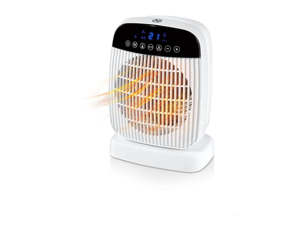 Go to full screen view: Silvercrest Fan Heater - White - Image 6